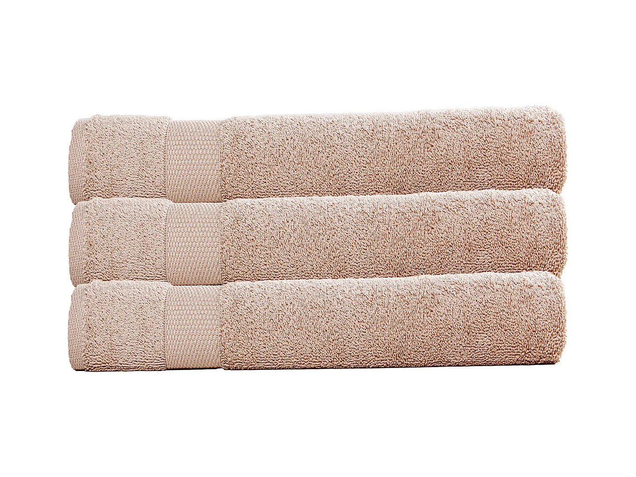 3er-Set Frotteehandtücher 50x90 cm 500 gr/m². 100% Baumwolle