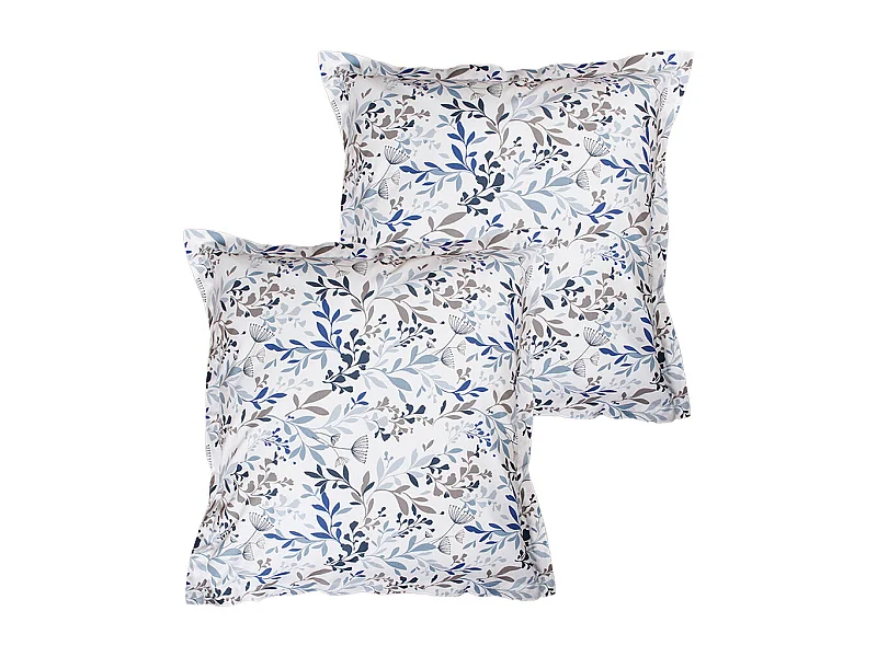 Lot de 2 Taies d'oreiller coton imprimé Ramielle