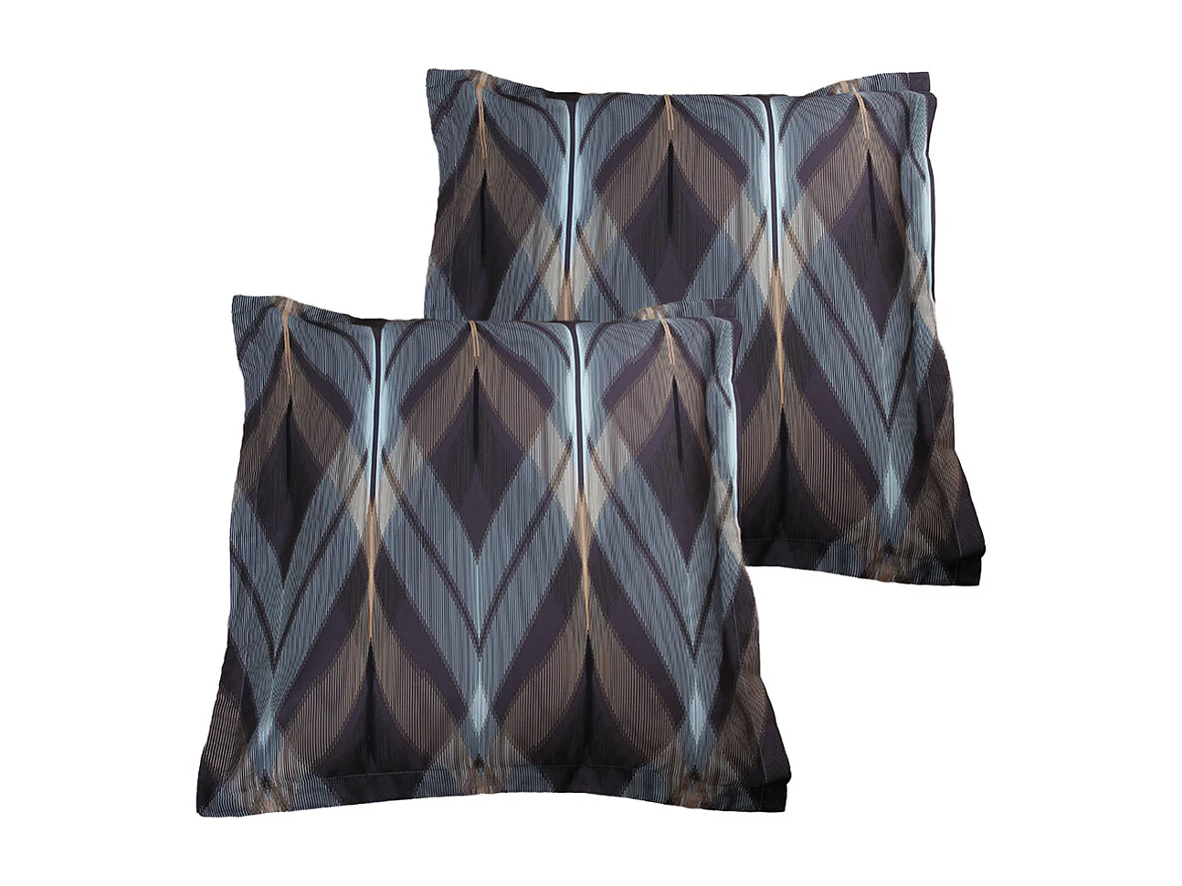 Lote de 2 fronhas 63x63 cm cetim de algodão