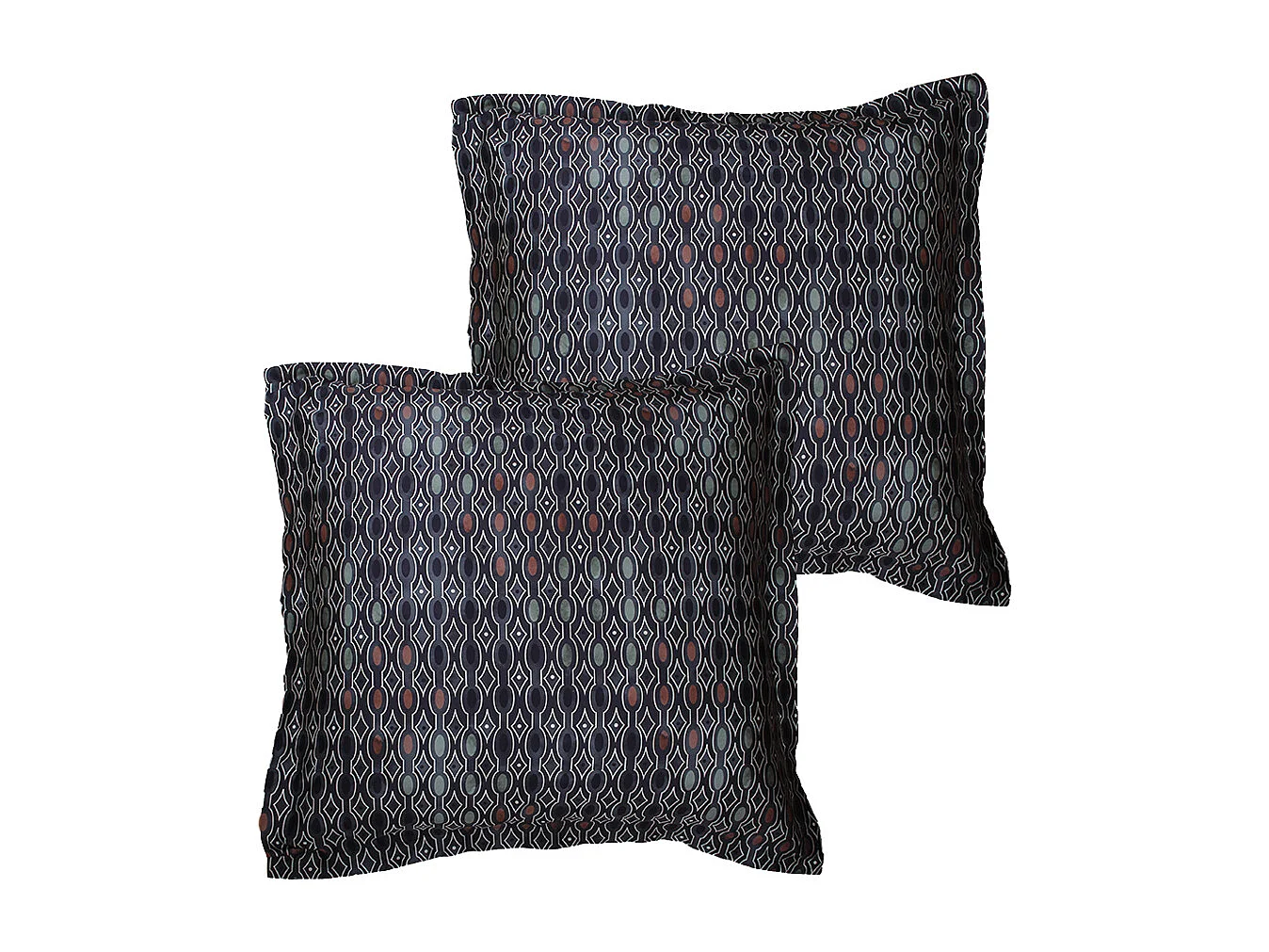 Lote de 2 fronhas 63x63 cm cetim de algodão