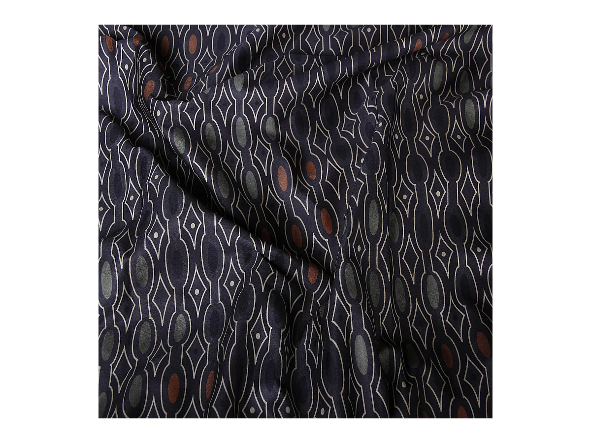 Lot de 2 Taies d'oreiller satin de coton imprimé Majeur