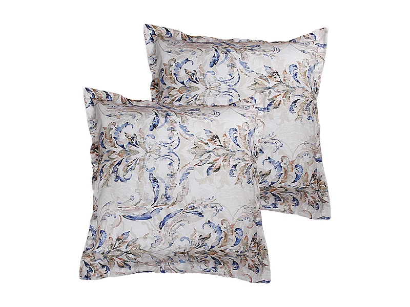 Set di 2 federe 63x63 cm raso di cotone