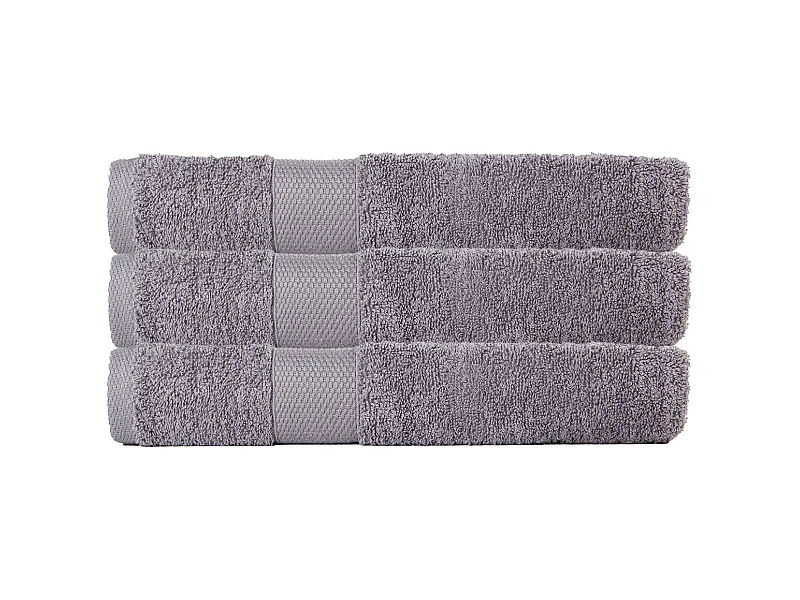 Lote de 3 lençóis de banho 70x130 cm 500 g/m2 algodão