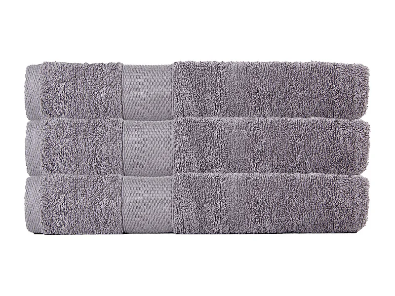 Lot de 3 draps de bain 70x130 cm 500 gr/m2 100% coton