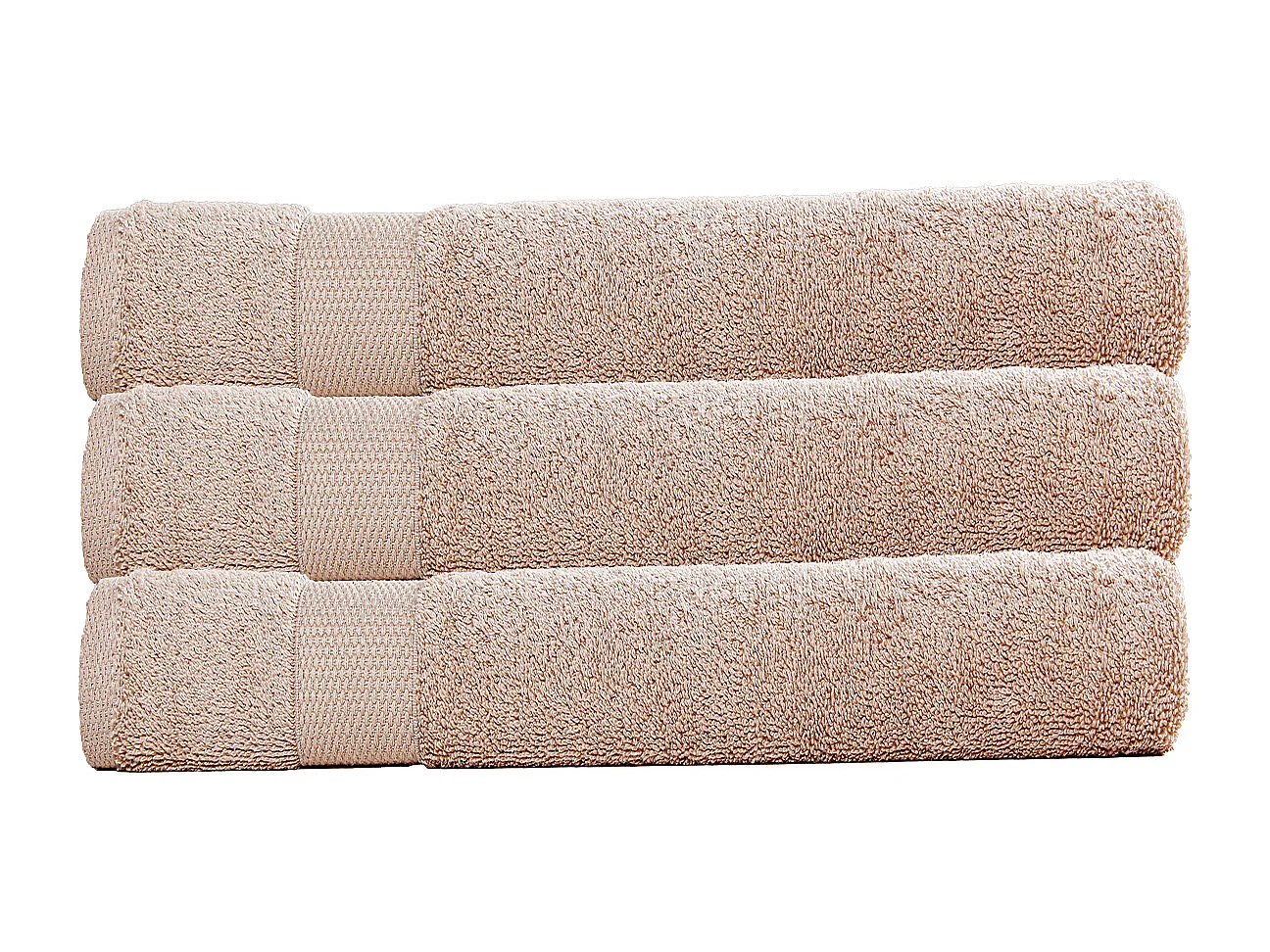 Lot de 3 draps de bain 70x130 cm 500 gr/m2 100% coton