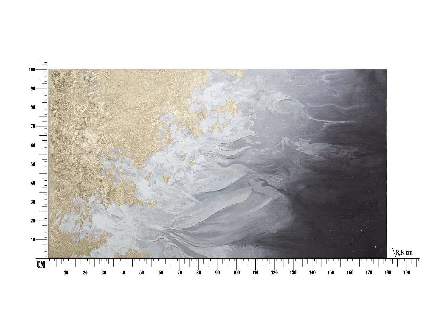 SCHILDERIJ OP DOEK ACTIE 180X3,8X100 CM