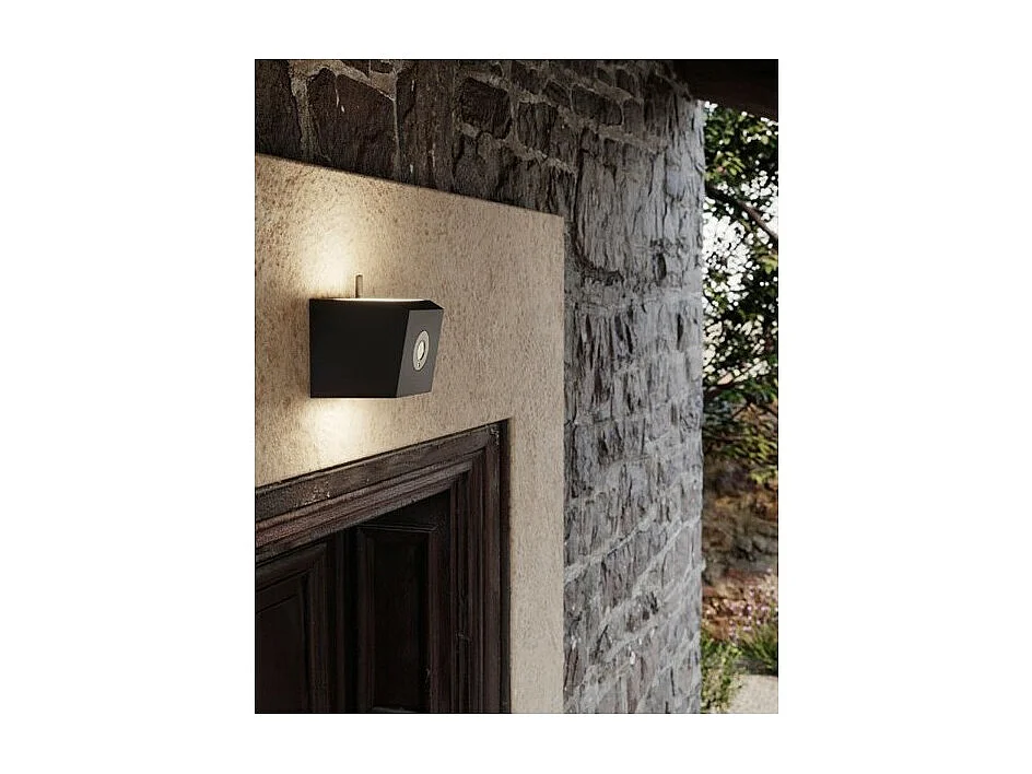 Kinkiet LED o mocy 12 W z kamerą IR 1080P kompatybilną z Tuya, Alexa i Google Home Ciemnoszary