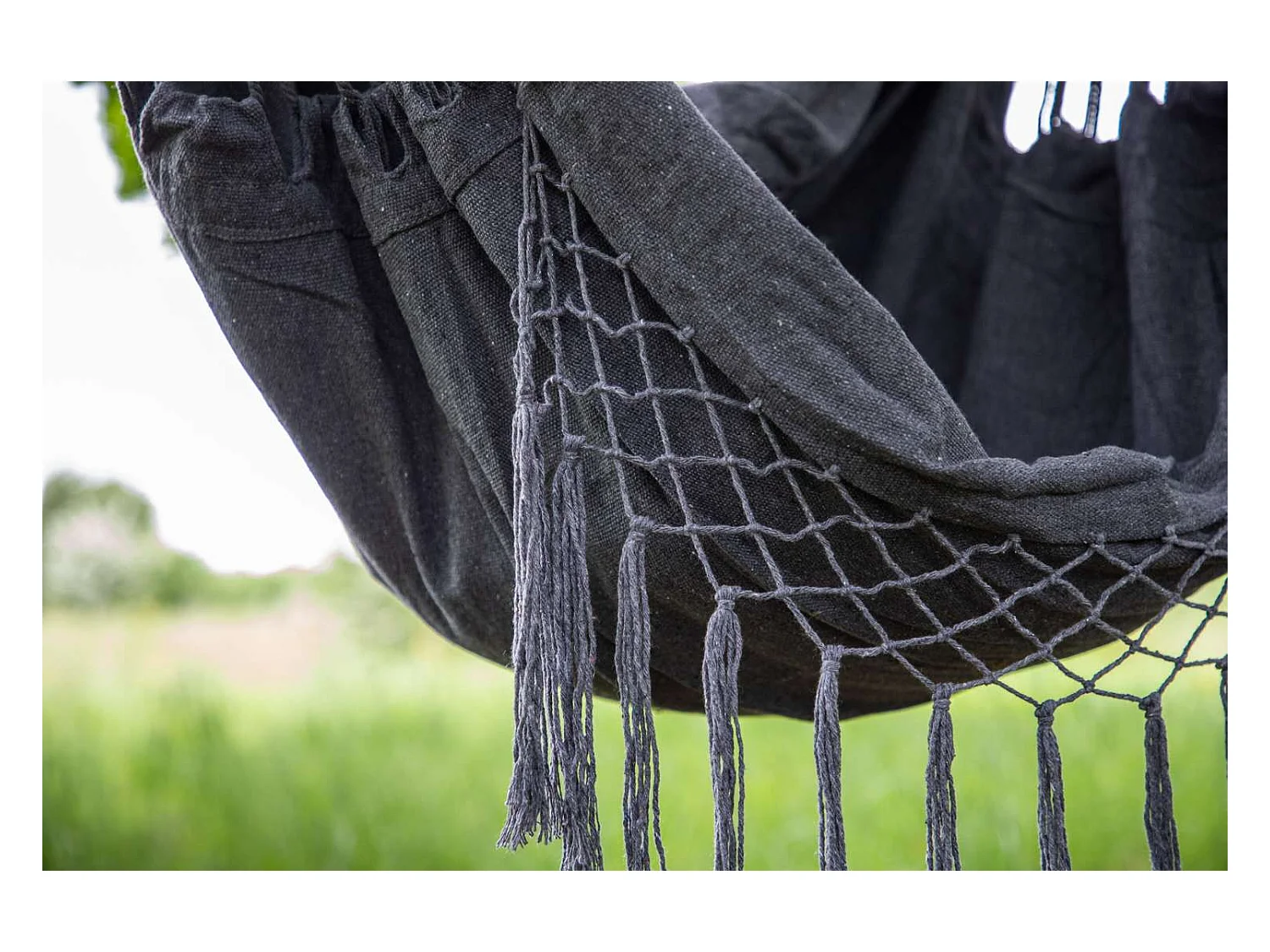 Fauteuil Suspendu en Tissu "Culasi" 120cm Gris