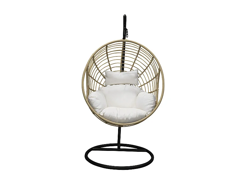 Viga Gartenstuhl hängend schwarz, natur.