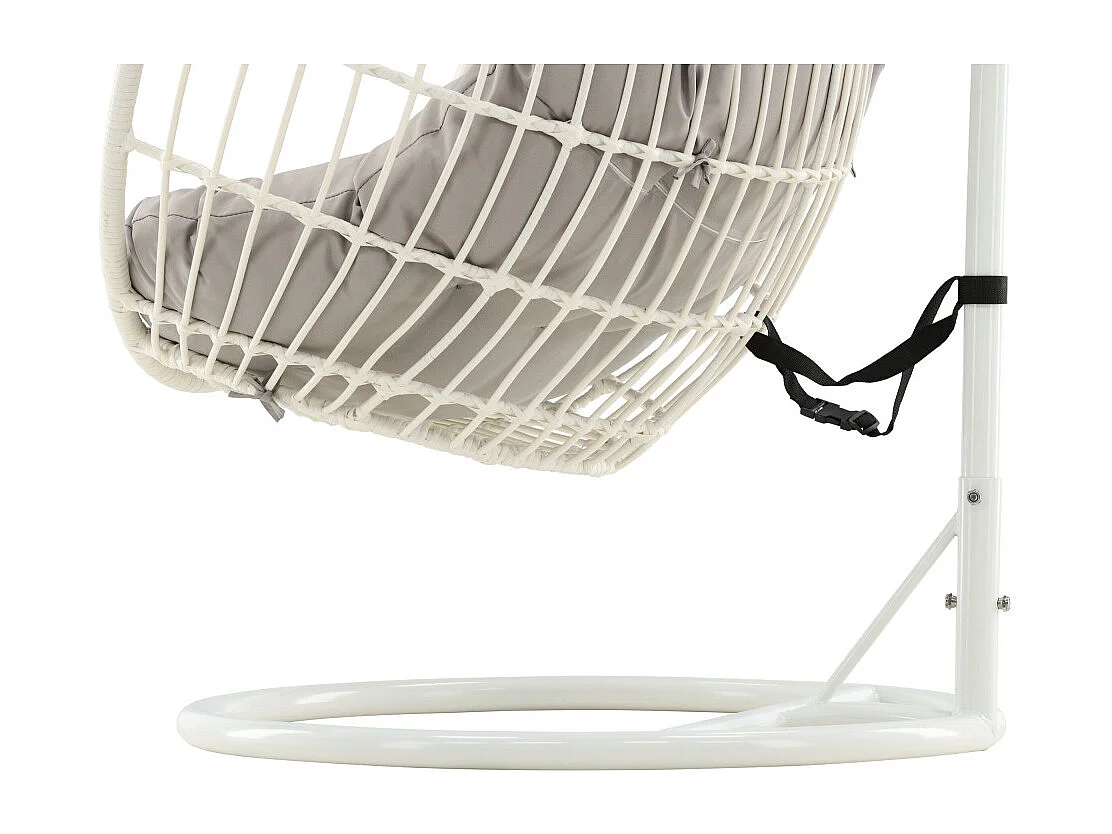 Viga hangende tuinstoel witgrijs.