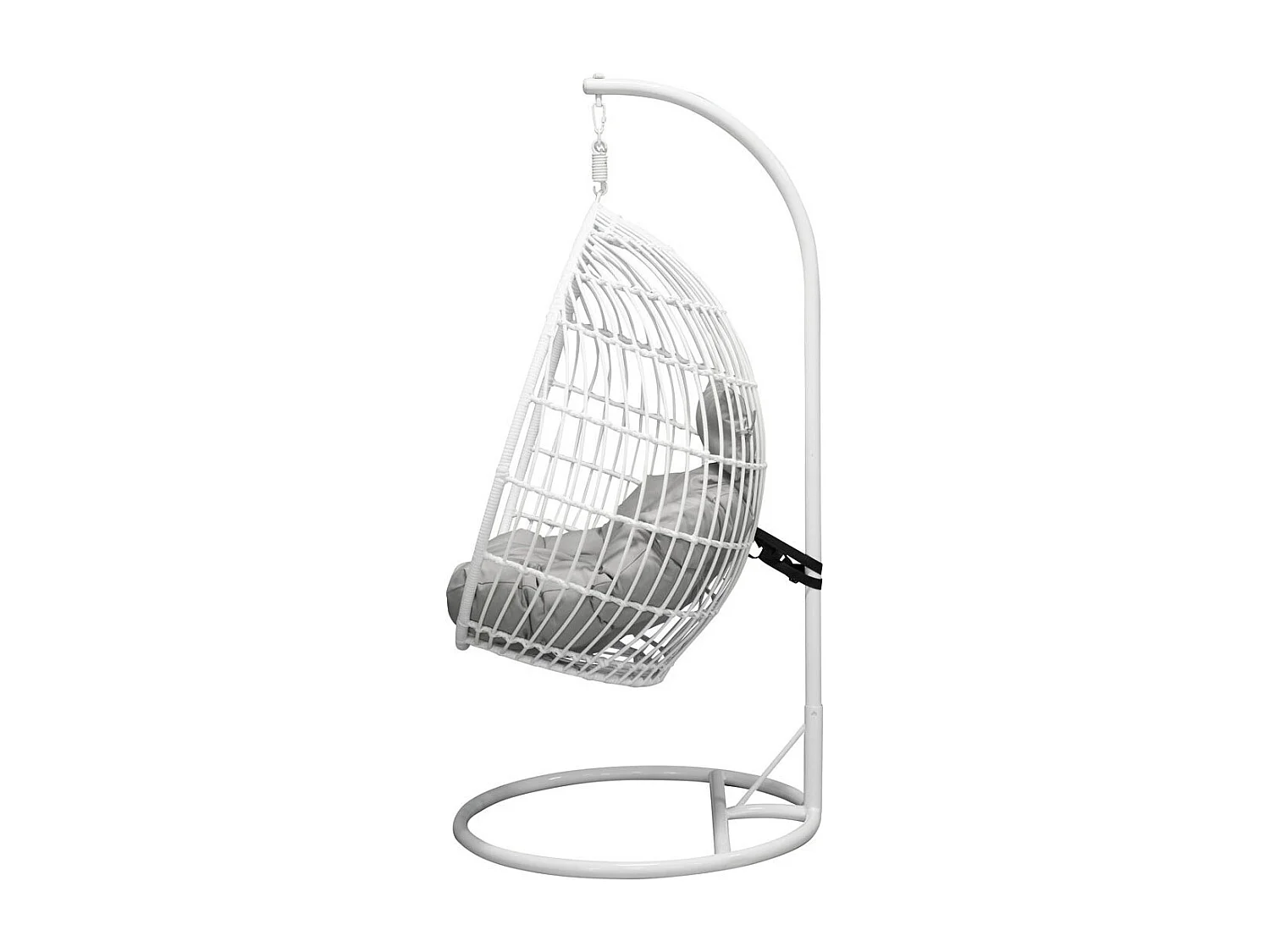 Viga Chaise de jardin suspendue, blanc, gris.