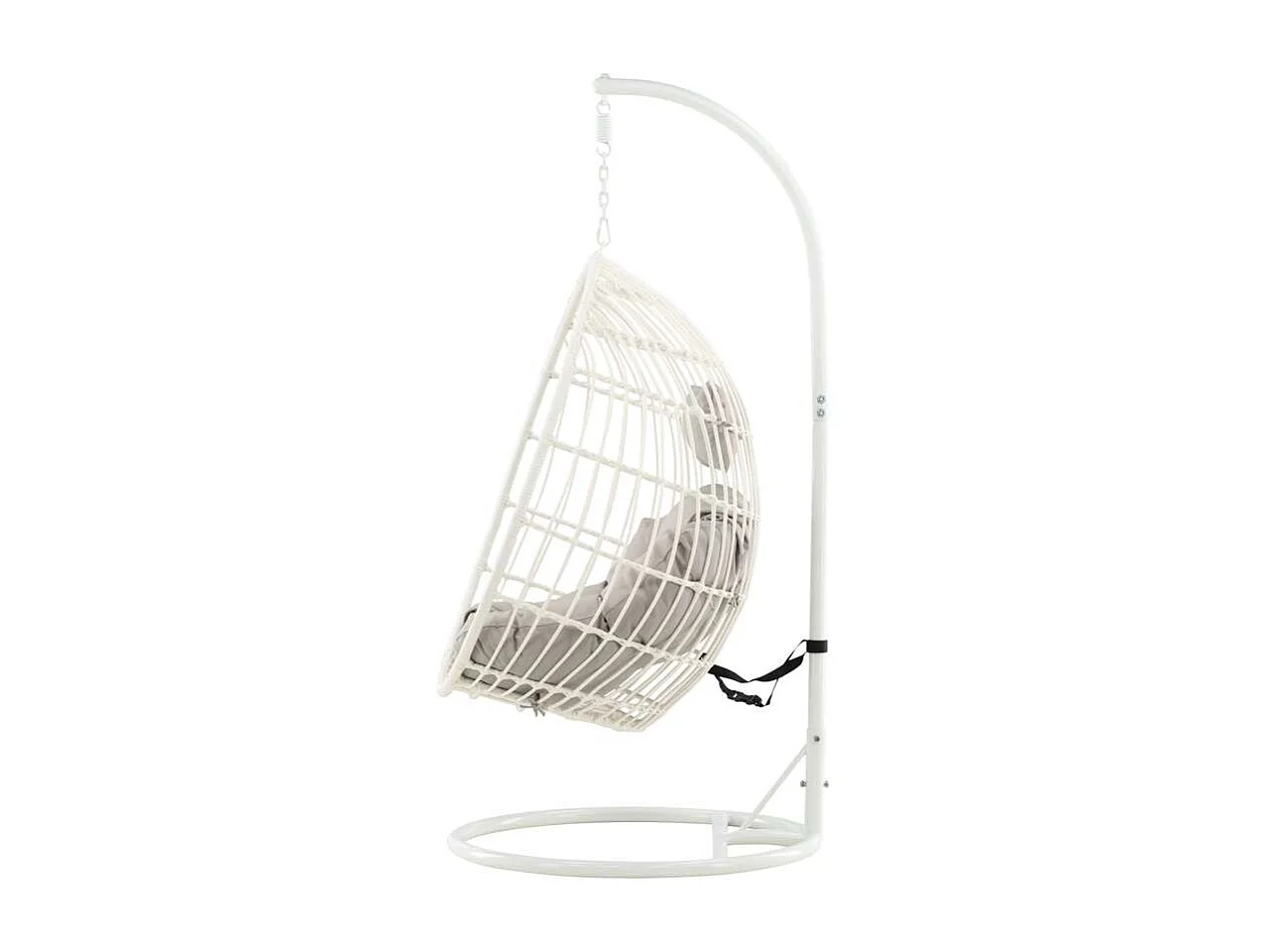 Viga Chaise de jardin suspendue, blanc, gris.