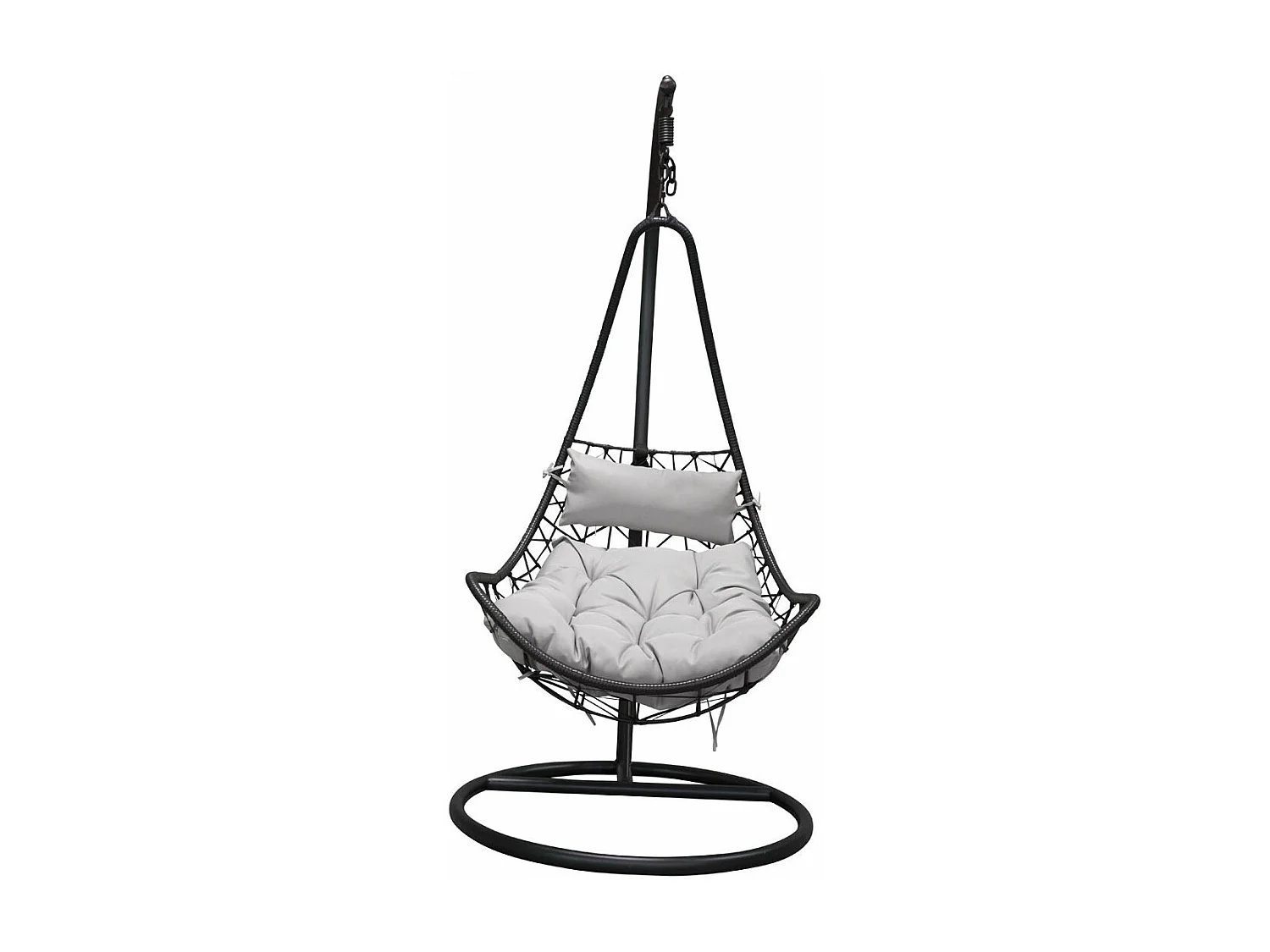 Vide Gartenstuhl hängend schwarzgrau.