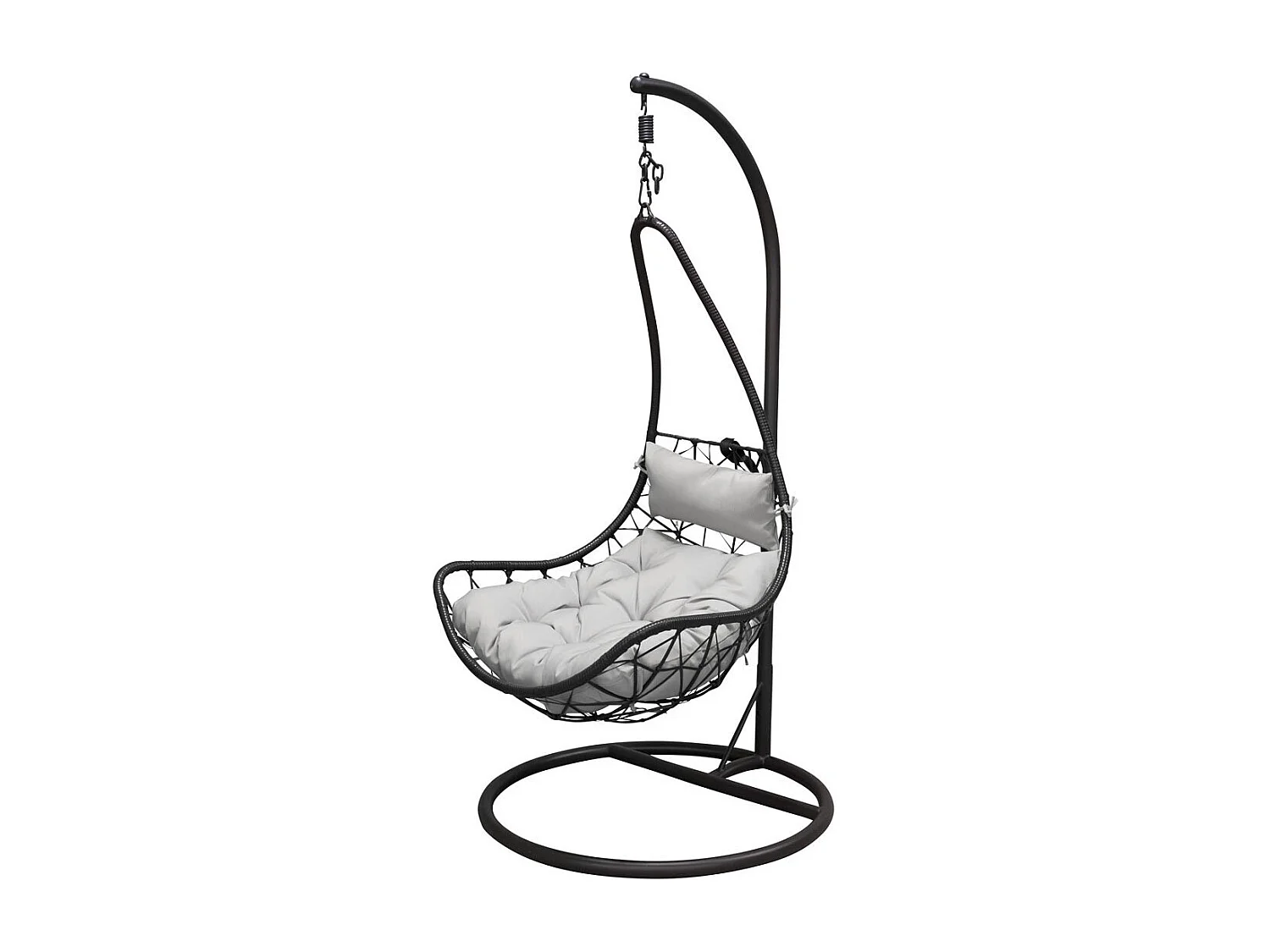 Vide Chaise de jardin suspendue, noir, gris.