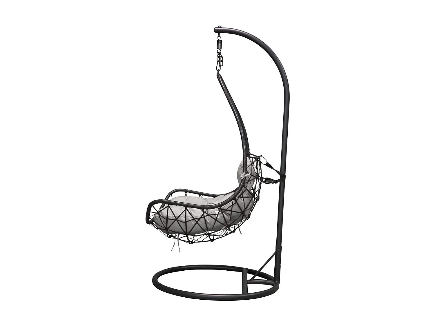 Vide Chaise de jardin suspendue, noir, gris.