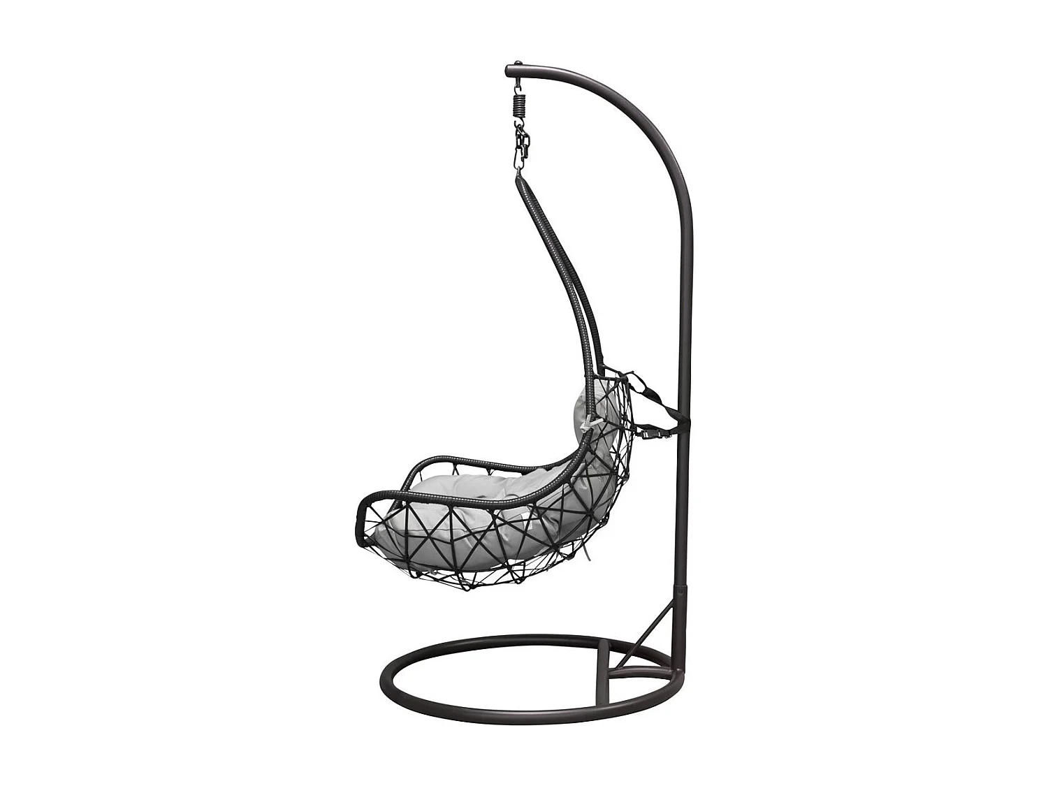 Vide Chaise de jardin suspendue, noir, gris.