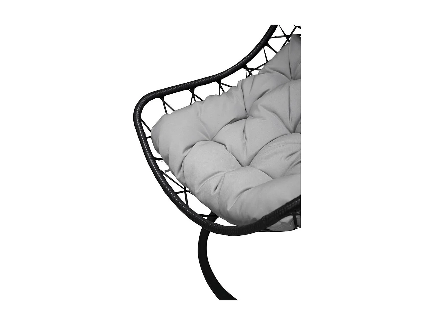 Vide Chaise de jardin suspendue, noir, gris.