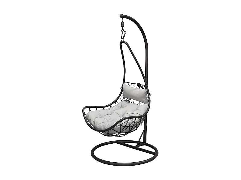 Vide Gartenstuhl hängend schwarzgrau.