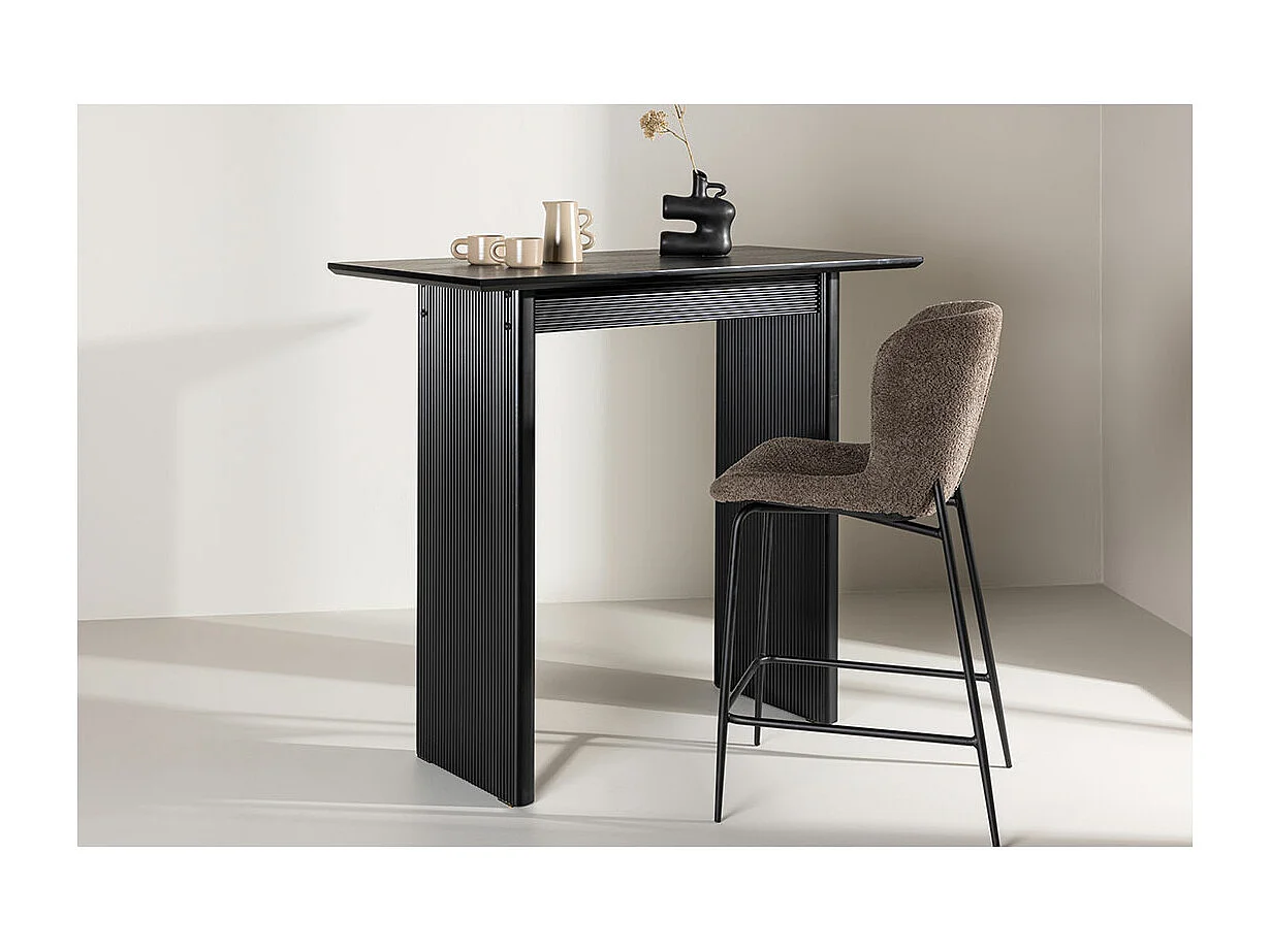 Table de Bar "Vail" 120cm Noir