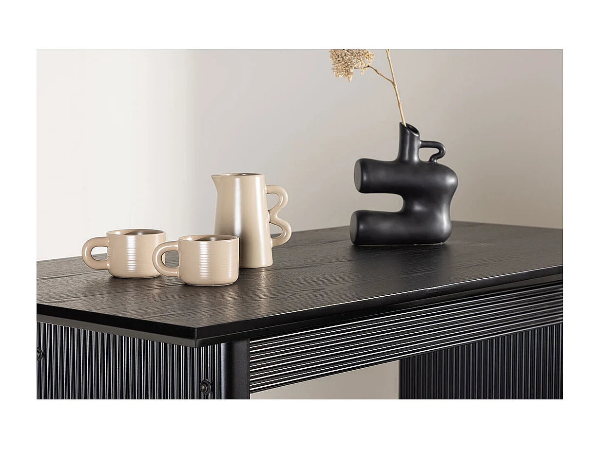 Vail table de bar 60x120 cm noir.