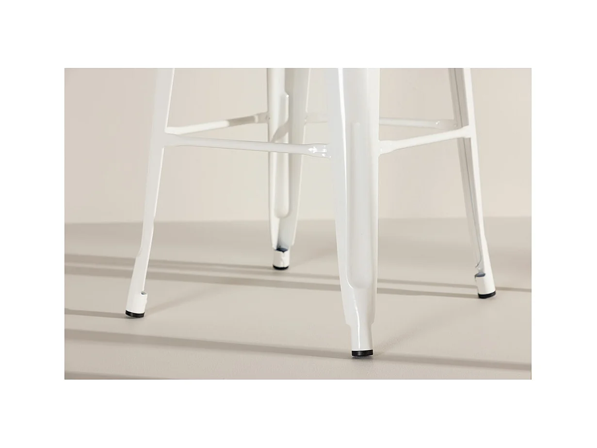 Tabouret de Bar en Métal "Tempe" 76cm Beige