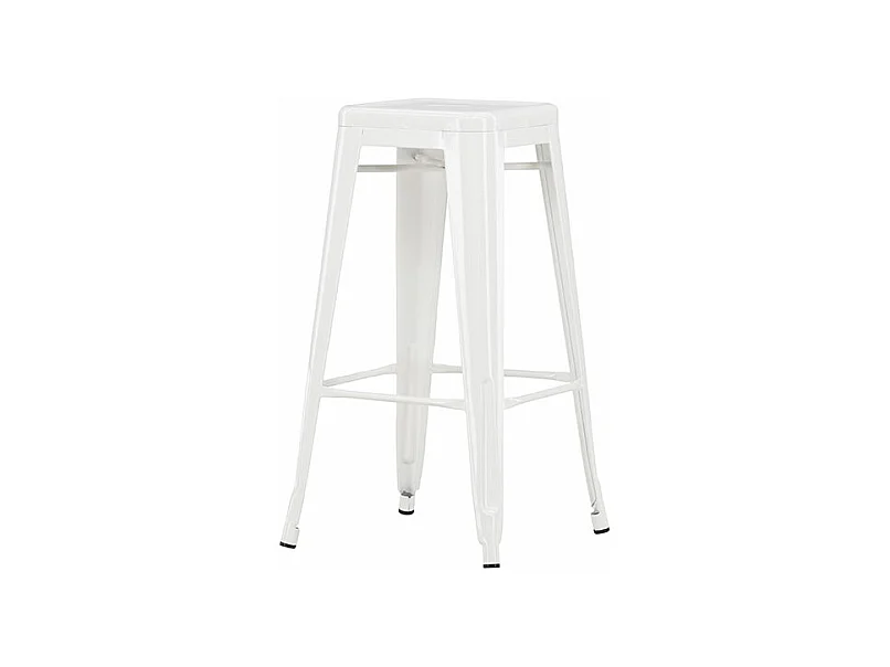 Tabouret de Bar en Métal "Tempe" 76cm Beige