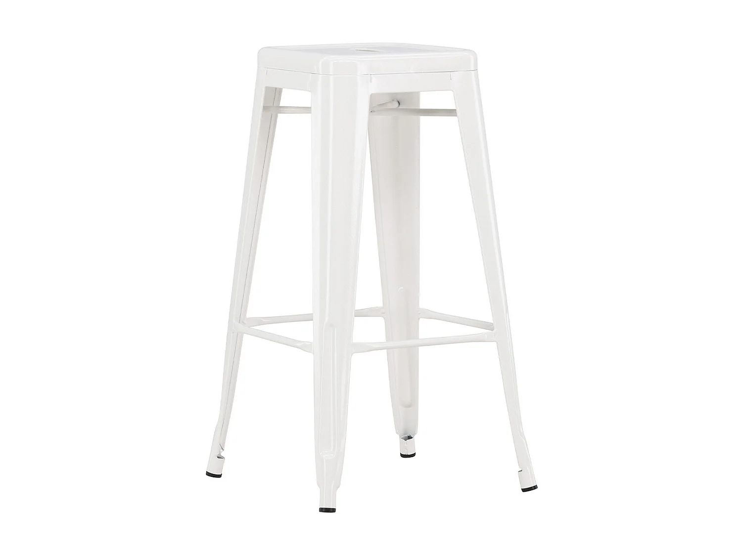 Tabouret de Bar en Métal "Tempe" 76cm Beige