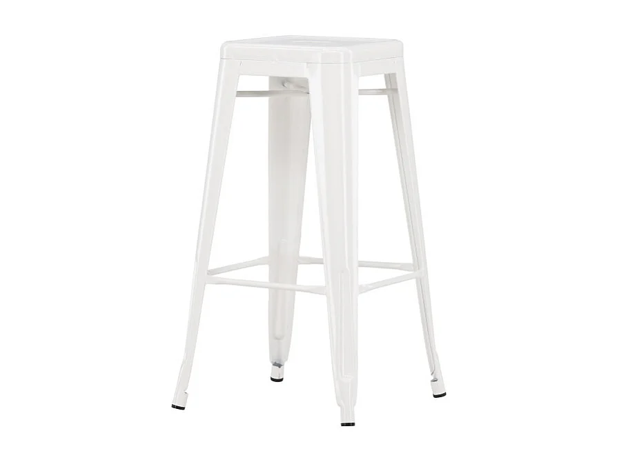 Tabouret de Bar en Métal "Tempe" 76cm Beige
