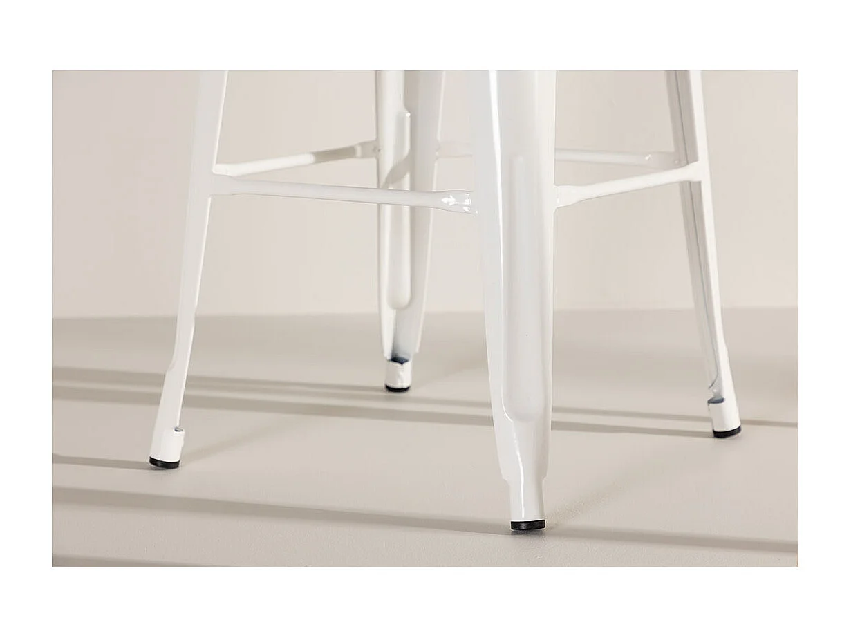 Tabouret de Bar en Métal "Tempe" 76cm Beige