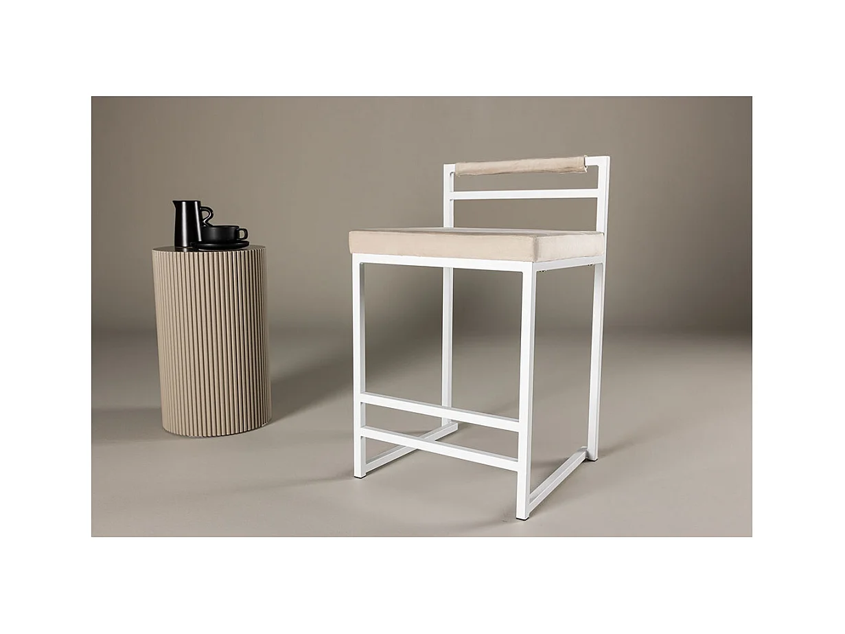 Opelika Barhocker Velours beige.