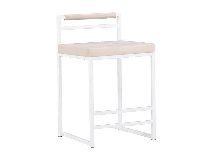 Opelika tabouret de bar velours beige.