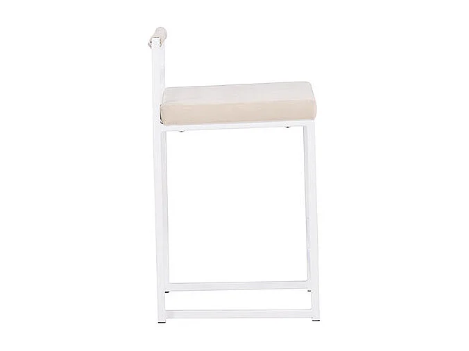 Opelika tabouret de bar velours beige.
