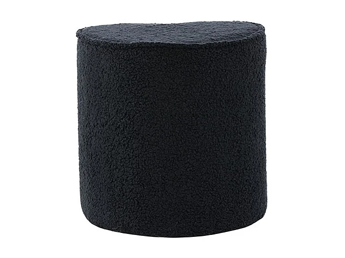 Heart pouf teddy pour enfants noir.