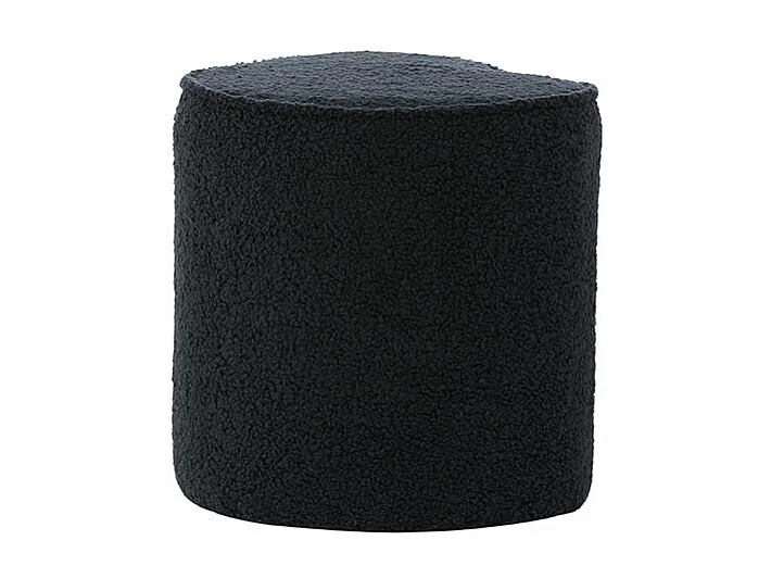 Heart pouf teddy pour enfants noir.