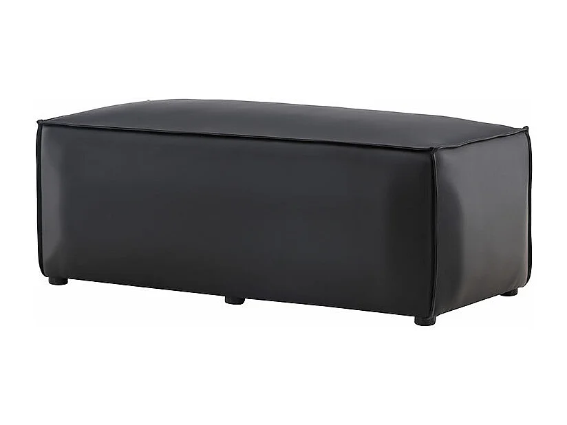 Banc Pouf Design "Palermo" 119cm Noir