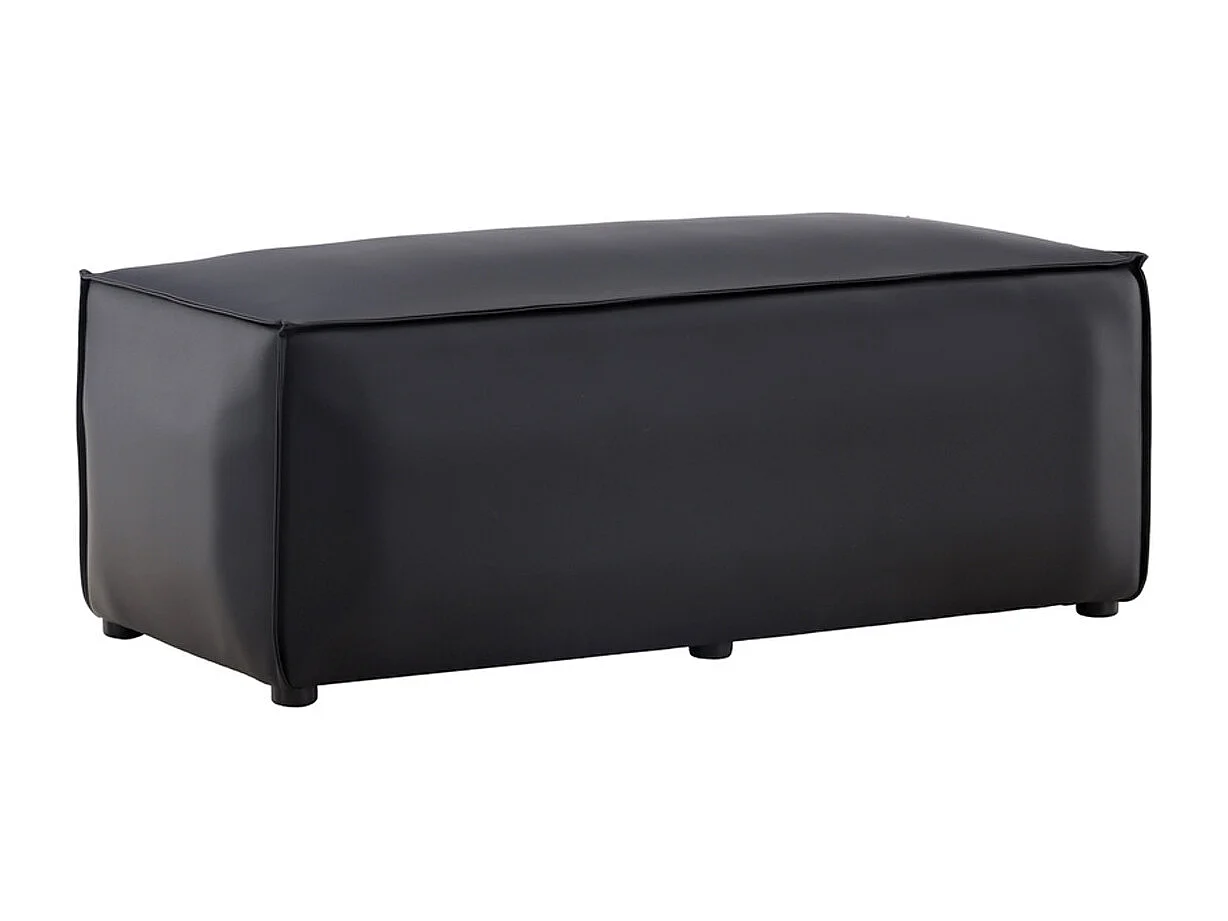 Banc Pouf Design "Palermo" 119cm Noir