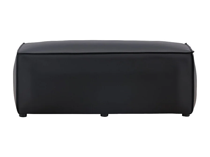Banc Pouf Design "Palermo" 119cm Noir
