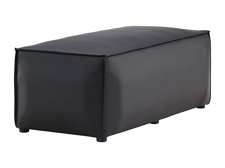 Banc Pouf Design "Palermo" 119cm Noir