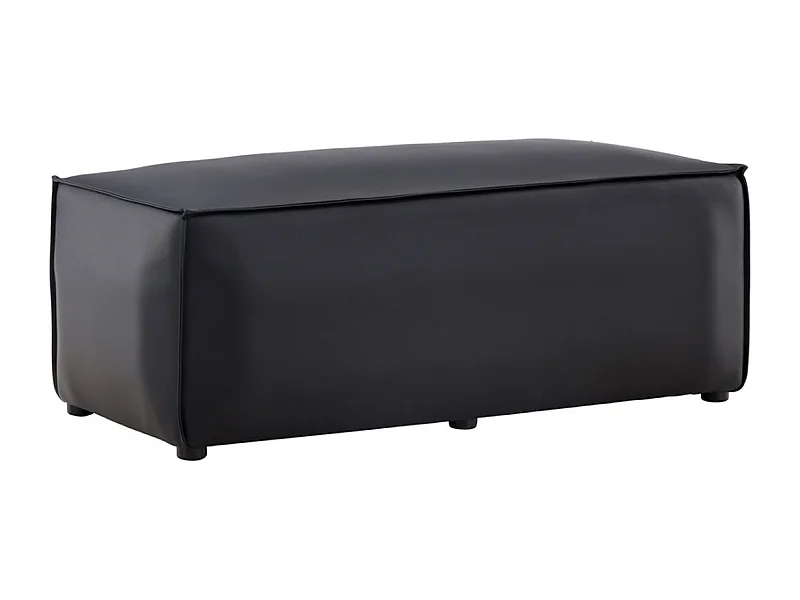 Banc Pouf Design "Palermo" 119cm Noir