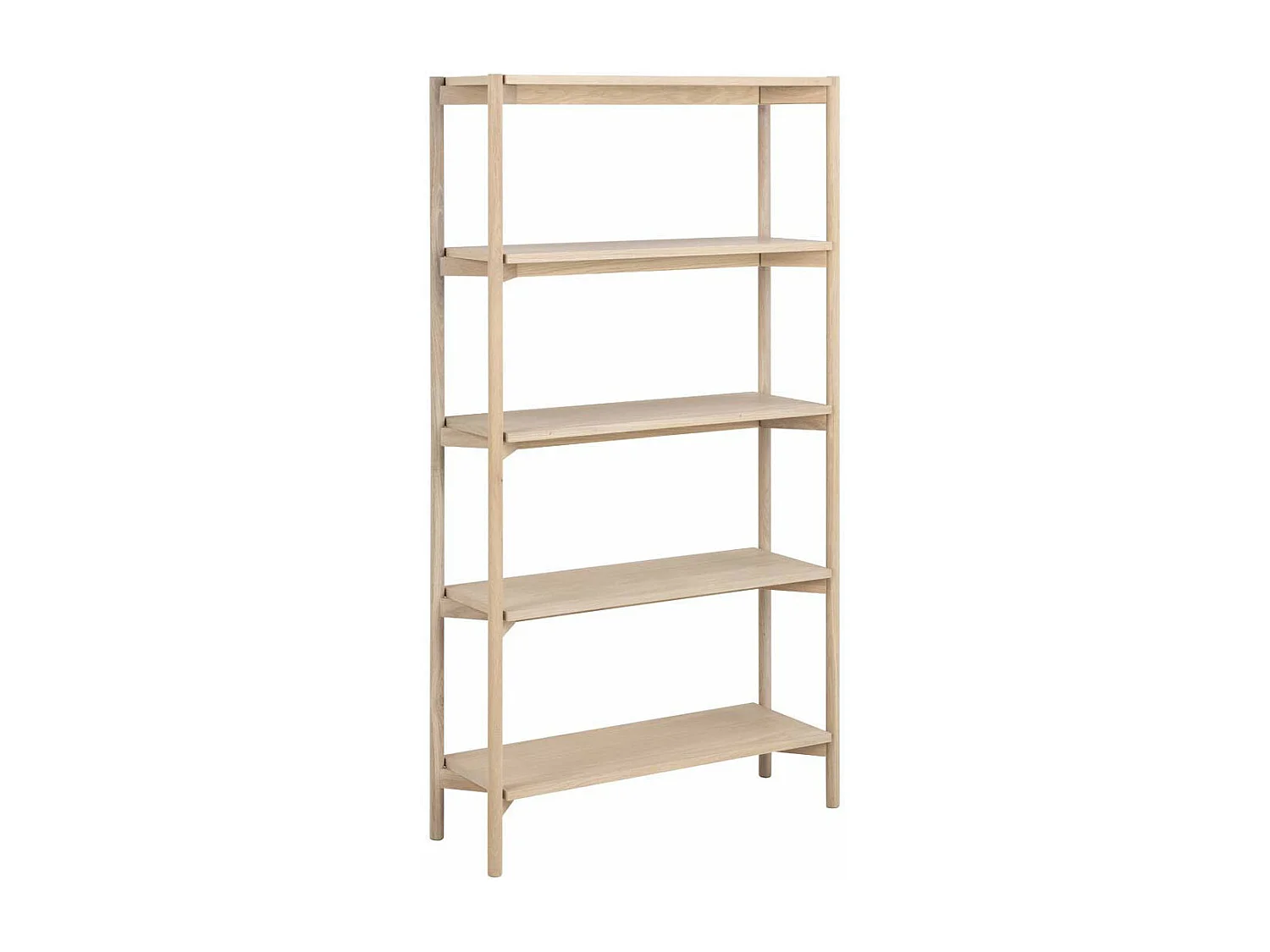 Oxford bibliothèque 4 tablettes plaqué chêne.