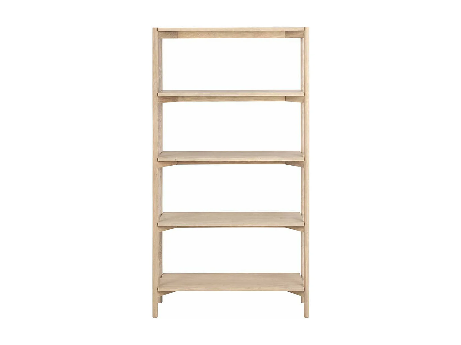 Oxford bibliothèque 4 tablettes plaqué chêne.