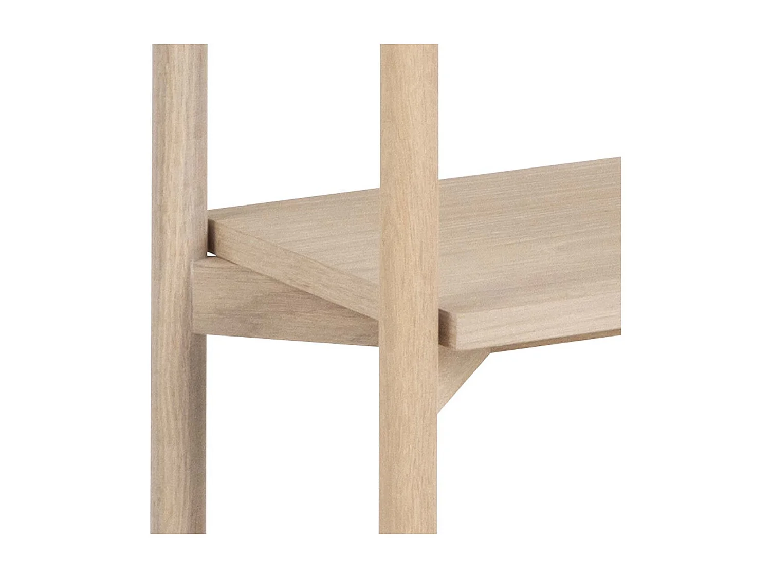 Oxford bibliothèque 4 tablettes plaqué chêne.