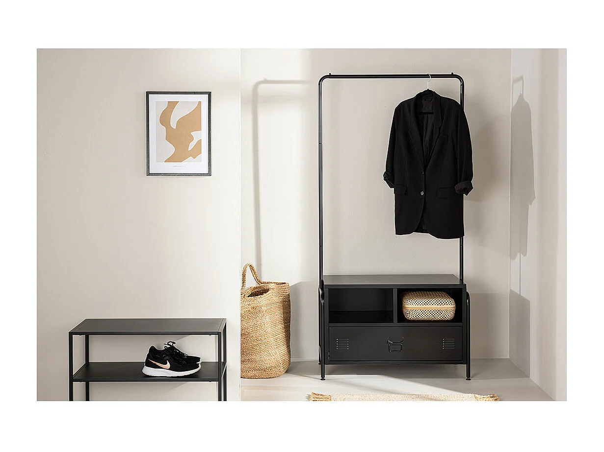 Portant à Vêtement Déco "Quito" 175cm Noir