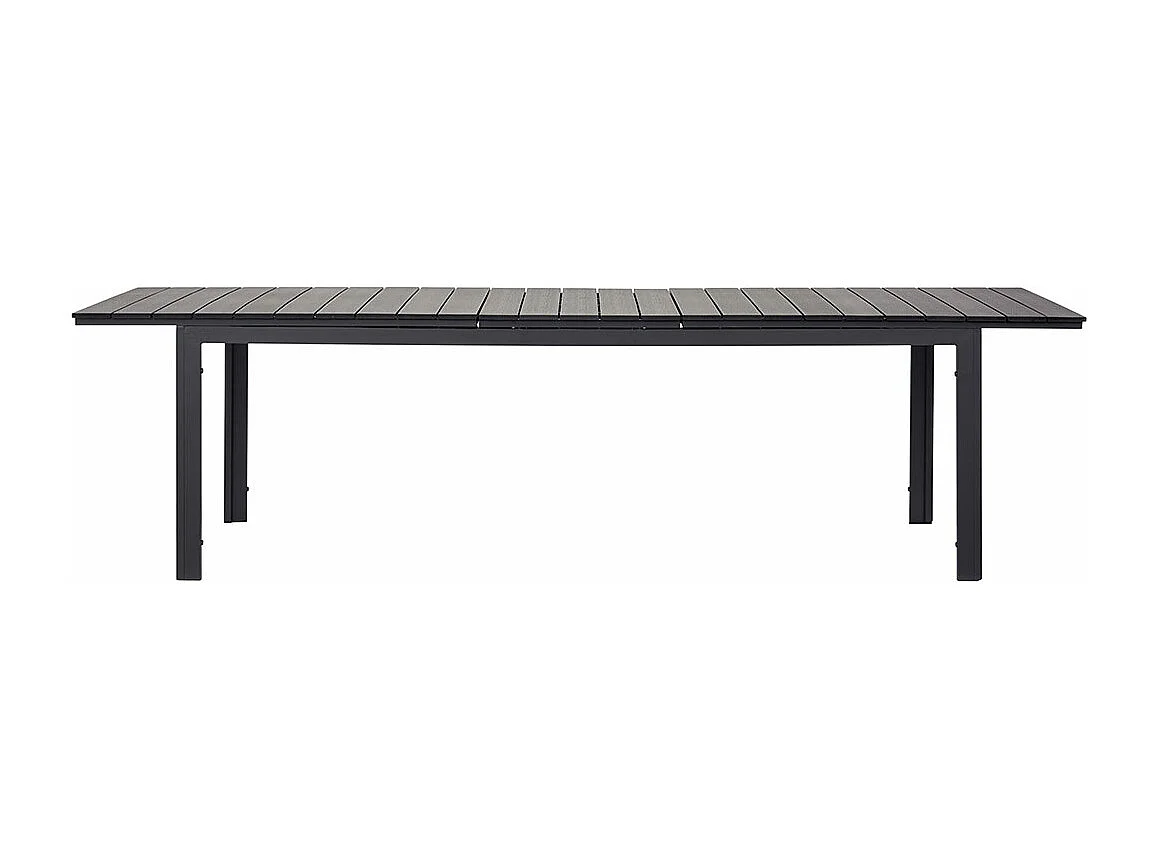 Willy tuintafel verlengbaar 95x230/287 cm zwart.