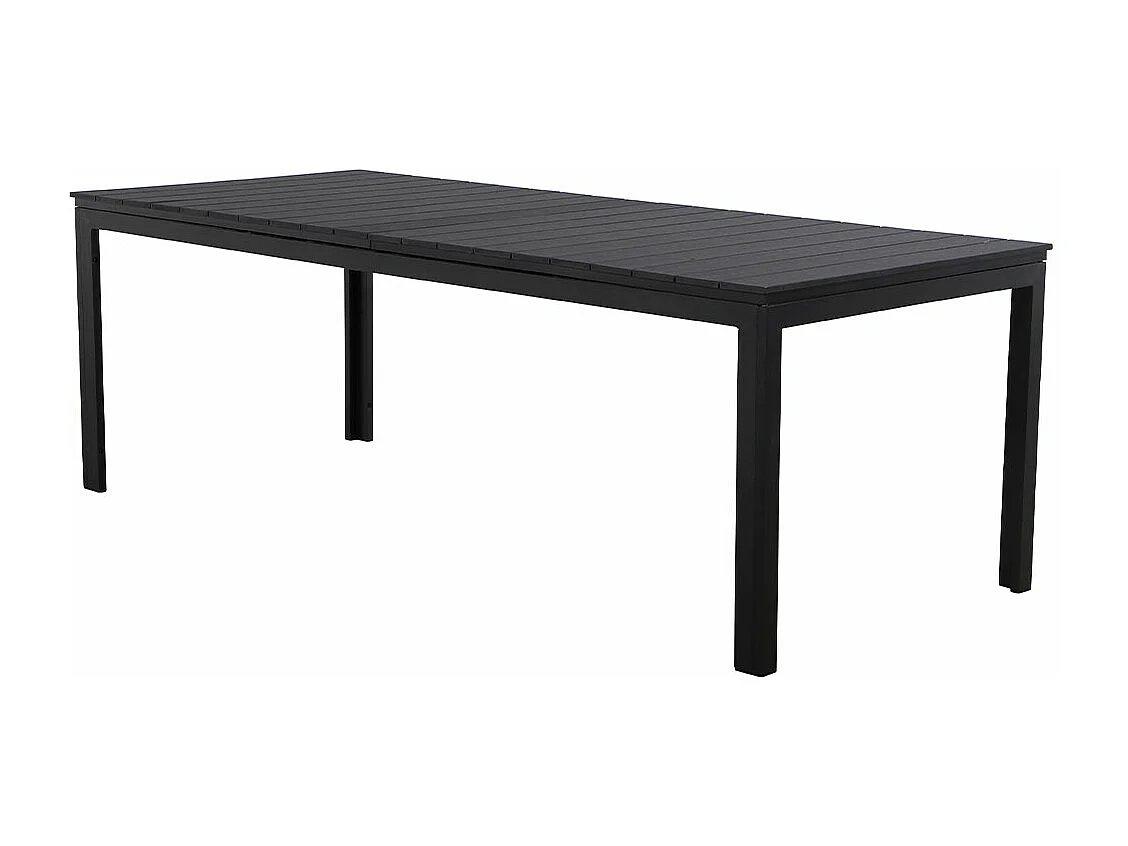 Willy tuintafel verlengbaar 95x230/287 cm zwart.