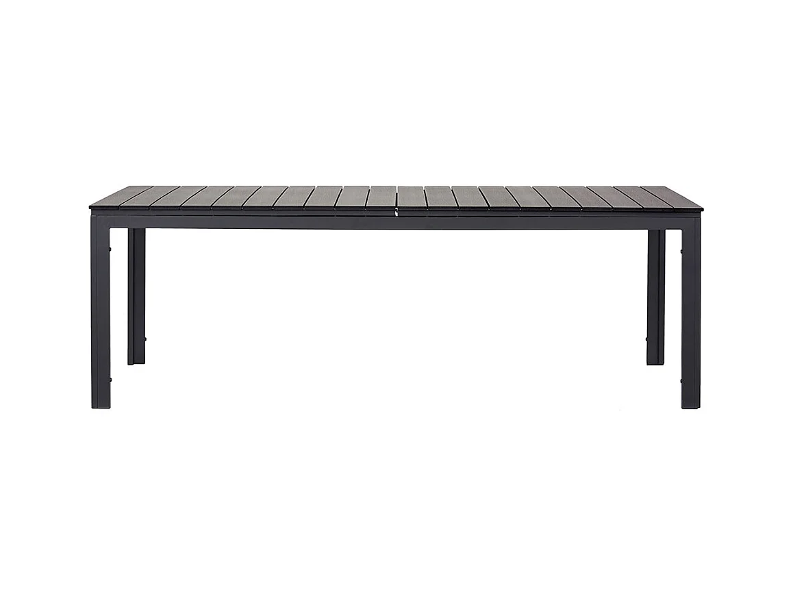 Willy table de jardin extensible 95x230/287 cm noir.