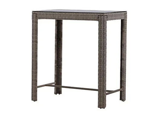 Alo jardin table de bar gris.