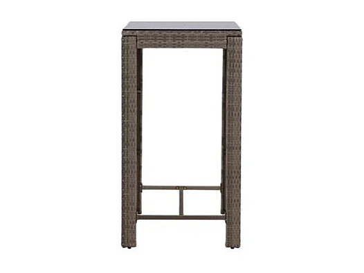 Alo jardin table de bar gris.