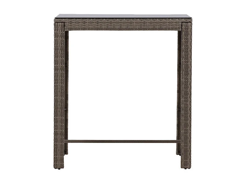 Alo jardin table de bar gris.