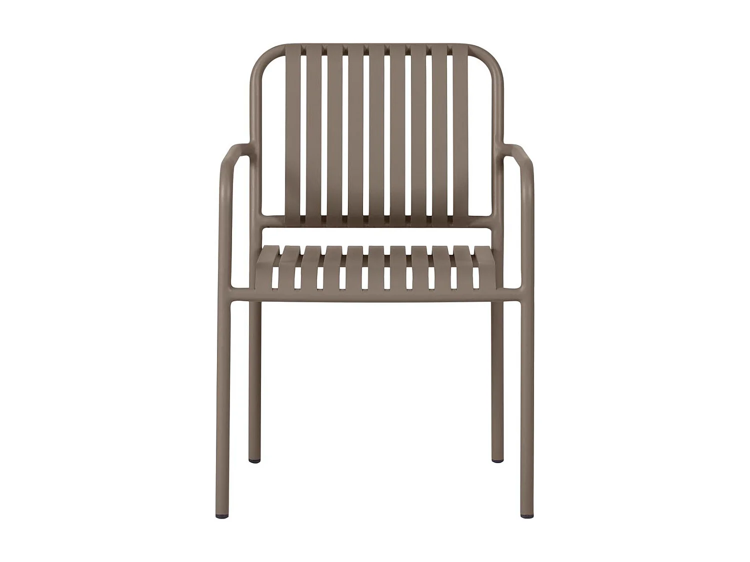 Stella chaise de jardin empilable noyer décor.